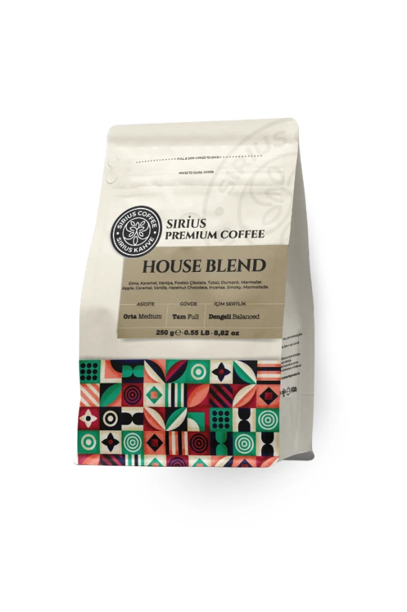 Sirius Premium Filtre Kahve House Blend 250 Gr ürün görseli 1