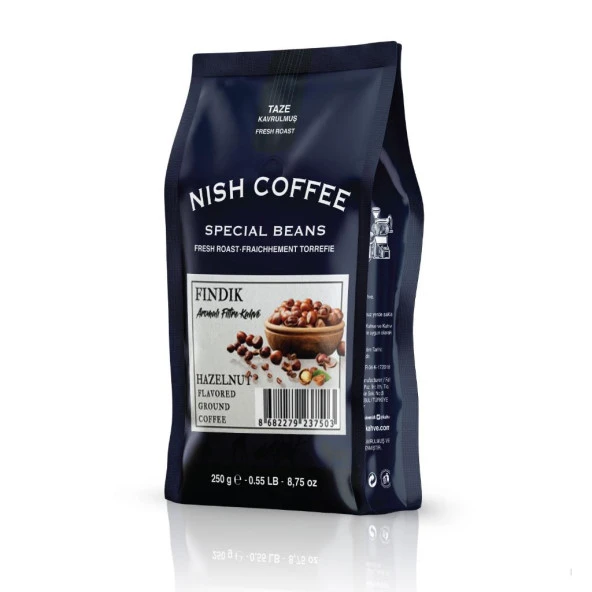 Nish Fındık Aromalı Filtre Kahve 250 gr ürün görseli 1