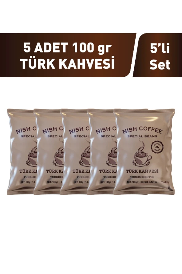 Nish Türk Kahvesi 5 x 100 gr ürün görseli 1