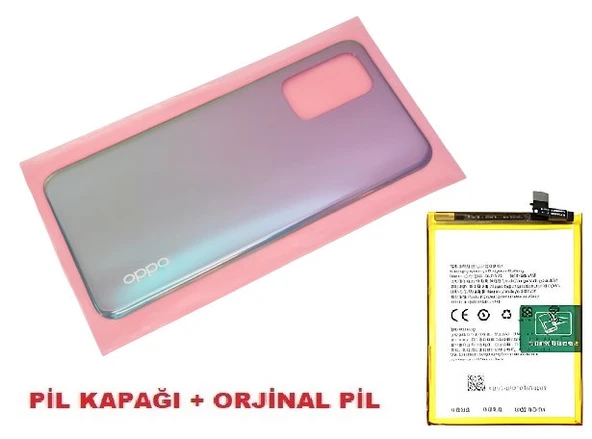 Tkgz Oppo A54 Arka Pil Batarya Kapağı + PİL (CAM) MAVİ ürün görseli 1