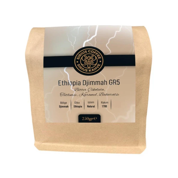 Sirius Coffee Ethiopia Djimmah GR5 250 Gr - Resim 2