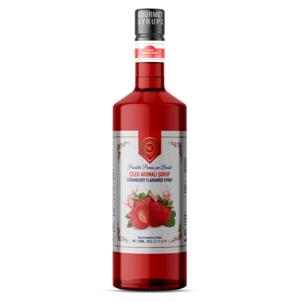 Nish Çilek Aromalı Şurup 3 x 700 ml - P - Resim 3