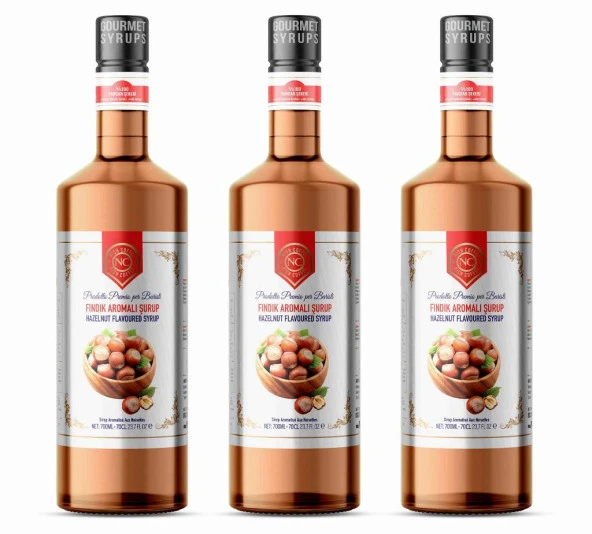 Nish Fındık Aromalı Şurup 3 x 700 ml - P ürün görseli 1