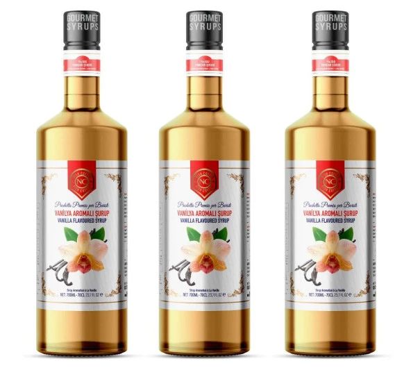 Nish Vanilya Aromalı Şurup 3 x 700 ml - P ürün görseli 1