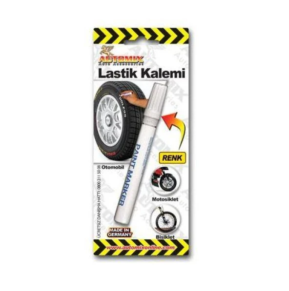 Automix Lastik Kalemi Beyaz ürün görseli 1