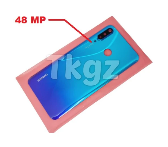 Tkgz - P30 Lite Arka Pil Batarya Kapağı ( Kamera Lensli 48 MP) MAVİ ürün görseli 1