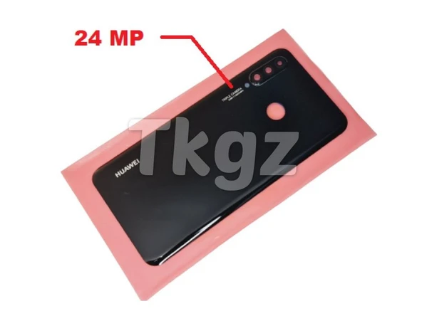 Tkgz - P30 Lite Arka Pil Batarya Kapağı ( Kamera Lensli 24 MP) SİYAH ürün görseli 1