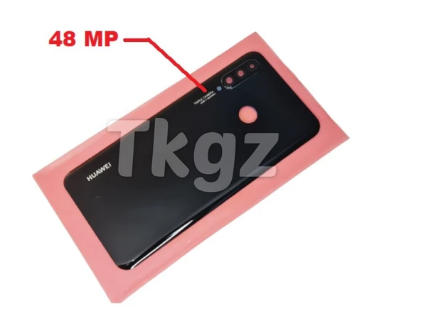 Tkgz - P30 Lite Arka Pil Batarya Kapağı ( Kamera Lensli 48 MP) SİYAH ürün görseli 1