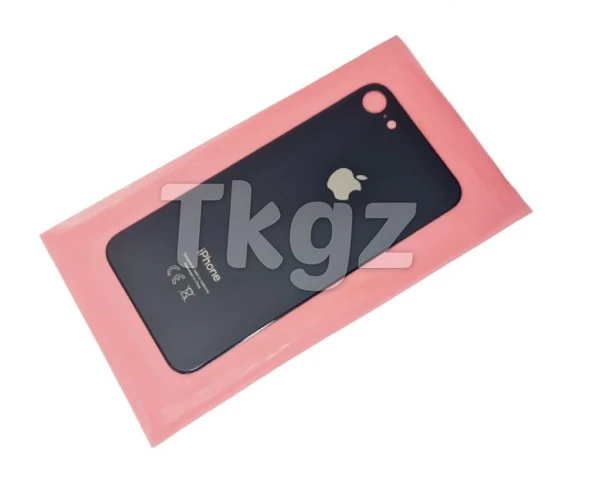 Tkgz İPhone 8 Arka Pil Batarya Kapağı (CAM) SİYAH ürün görseli 1