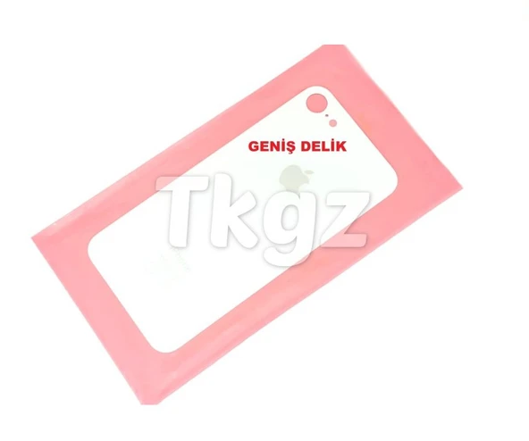Tkgz İPhone 8 Arka Pil Batarya Kapağı (CAM) BEYAZ ürün görseli 1