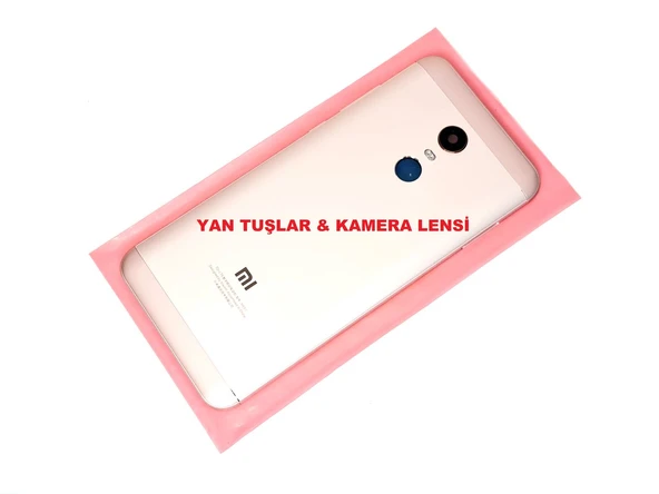 Tkgz Xiaomi Redmi 5 Plus Kasa Arka Pil Batarya Kapağı (YAN TUŞLAR) GOLD ürün görseli 1