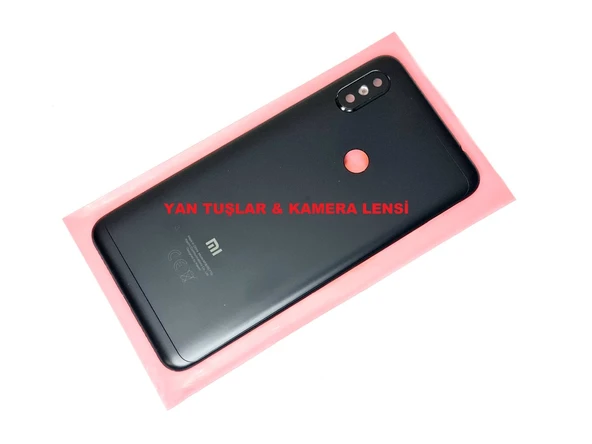 Tkgz Xiaomi Redmi NOTE 6 PRO Kasa Arka Pil Batarya Kapağı SİYAH ürün görseli 1