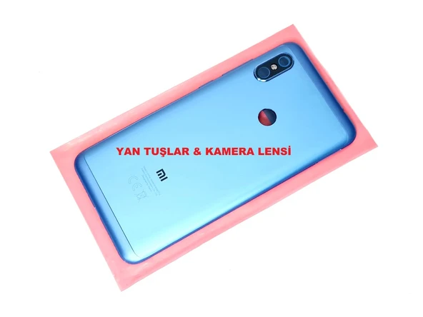 Tkgz Xiaomi Redmi NOTE 6 PRO Kasa Arka Pil Batarya Kapağı MAVİ ürün görseli 1