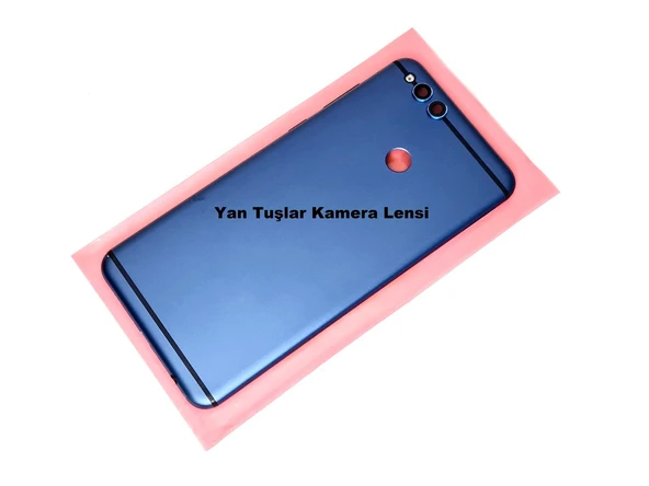 Tkgz - Honor 7X Kasa Arka Pil Batarya Kapağı MAVİ ürün görseli 1