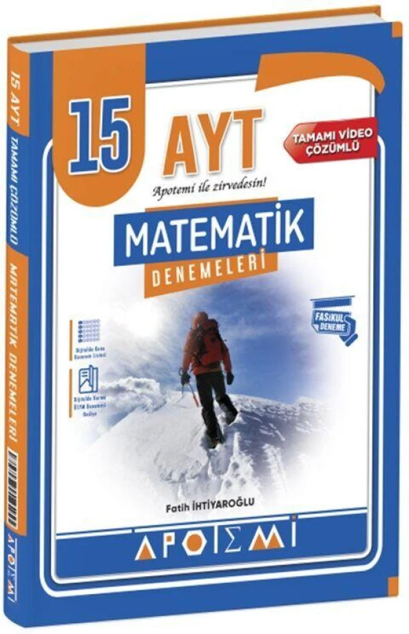 Ayt Matematik 15 Çözümlü Deneme Apotemi Yayınları ürün görseli 1