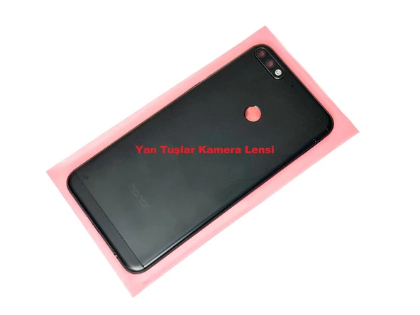 Tkgz Honor 7C Kasa Arka Pil Batarya Kapağı SİYAH ürün görseli 1