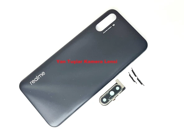 Tkgz Oppo Realme C3İ Kasa Arka PİL Batarya Kapağı SİYAH ürün görseli 1