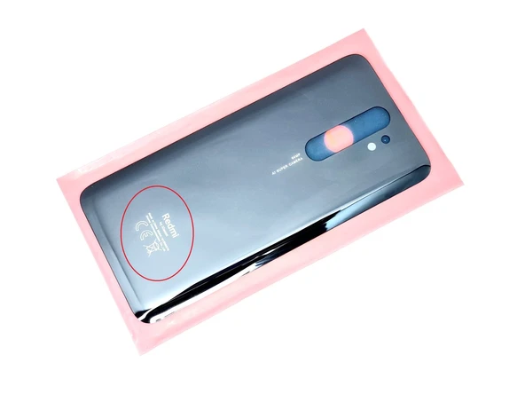 Tkgz Xiaomi Redmi NOTE 8 PRO Arka Pil Batarya Kapağı (C.C Logolu CAM) SİYAH ürün görseli 1