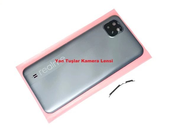 Tkgz Oppo Realme C11 Arka Pil Batarya Kapağı FÜME ürün görseli 1