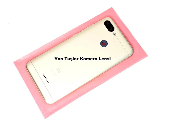 Tkgz Xiaomi Redmi 6 Kasa Arka Pil Batarya Kapağı GOLD ürün görseli 1