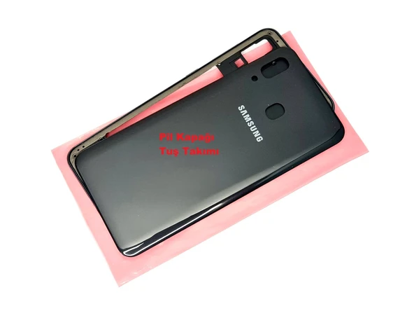 Tkgz Samsung Galaxy A30 A 305 Full Kasa Arka Pil Batarya Kapağı SİYAH ürün görseli 1