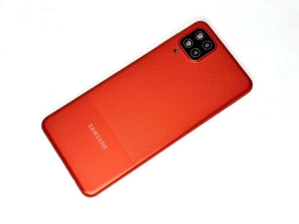 Tkgz Samsung Galaxy A12 Kasa Arka Pil Batarya Kapağı KIRMIZI ürün görseli 1