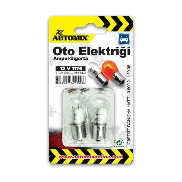 Automix Sinyal Ampulü 12V/1176 2li Paket ürün görseli 1
