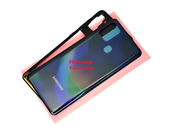 Tkgz Samsung Galaxy A31 A315 Kasa Arka Pil Batarya Kapağı SİYAH ürün görseli 1