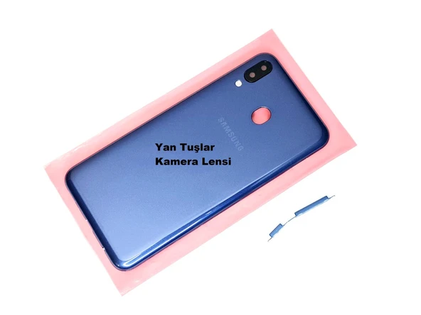 Tkgz Samsung Galaxy M20 Kasa Arka Pil Batarya Kapağı MAVİ ürün görseli 1