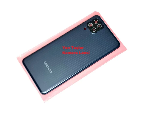 Tkgz Samsung Galaxy M12 kasa Arka Pil Batarya Kapağı Siyah ürün görseli 1