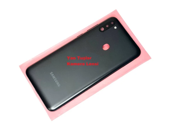 Tkgz Samsung Galaxy M11 KASA Arka Pil Batarya Kapağı Siyah ürün görseli 1