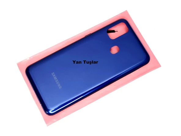Tkgz Samsung Galaxy M21 KASA Full Arka Pil Batarya Kapağı MAVİ ürün görseli 1