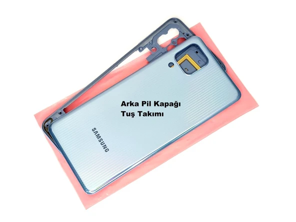 Tkgz Samsung Galaxy M32 KASA Arka Pil Batarya Kapağı Mavi ürün görseli 1