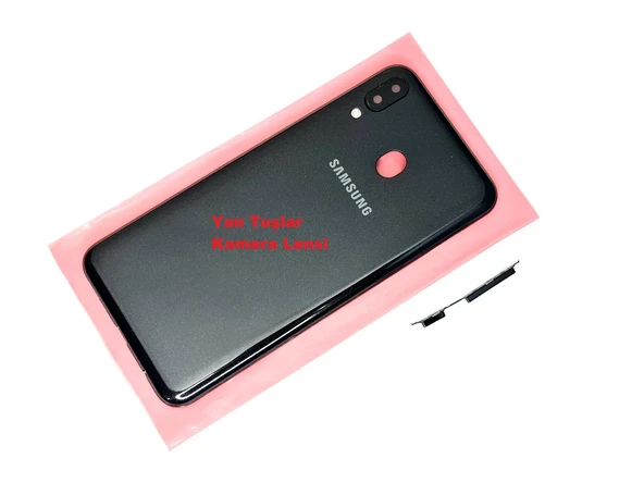 Tkgz Samsung Galaxy M20 Kasa Arka Pil Batarya Kapağı SİYAH ürün görseli 1