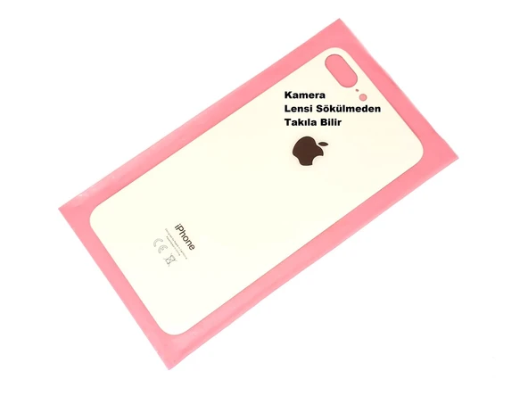 Tkgz İPhone 8 PLUS Arka Pil Batarya Kapağı (CAM) GOLD ürün görseli 1
