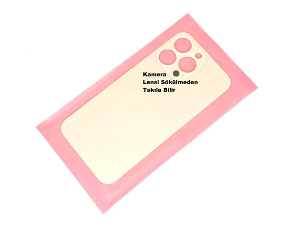 Tkgz İPhone 13 PRO Arka Pil Batarya Kapağı (CAM) Gold ürün görseli 1
