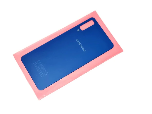 Tkgz Samsung Galaxy A7 A750 Arka Pil Batarya Kapağı (CAM) MAVİ ürün görseli 1