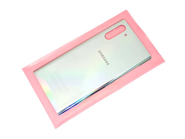 Tkgz Samsung Galaxy NOTE 10 Arka Pil Batarya Kapağı (CAM) GRİ ürün görseli 1