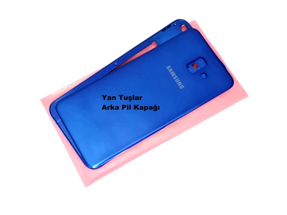 Tkgz Samsung Galaxy J6 Plus Kasa Arka Pil Batarya Kapağı MAVİ ürün görseli 1