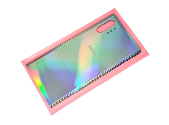 Tkgz Samsung Galaxy NOTE 10 PLUS Arka Pil Batarya Kapağı (CAM) GRİ ürün görseli 1