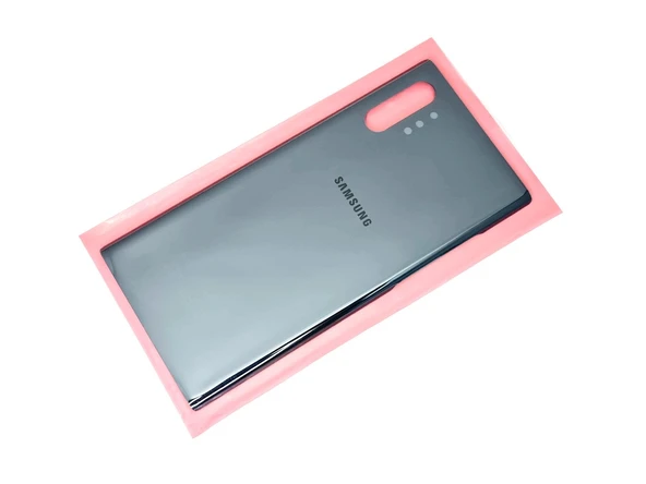 Tkgz Samsung Galaxy NOTE 10 PLUS Arka Pil Batarya Kapağı (CAM) SİYAH ürün görseli 1