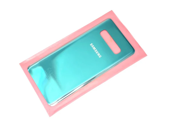 Tkgz Samsung Galaxy S10 PLUS Arka Pil Batarya Kapağı (CAM) YEŞİL ürün görseli 1