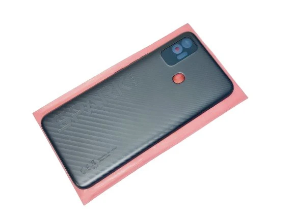 Tkgz Tecno Spark 7T (KF6p) KASA Arka Pil Batarya Kapağı SİYAH ürün görseli 1
