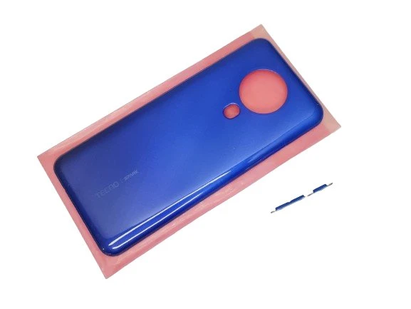 Tkgz Tecno Spark 6 (KE7) KASA Arka Pil Batarya Kapağı MAVİ ürün görseli 1