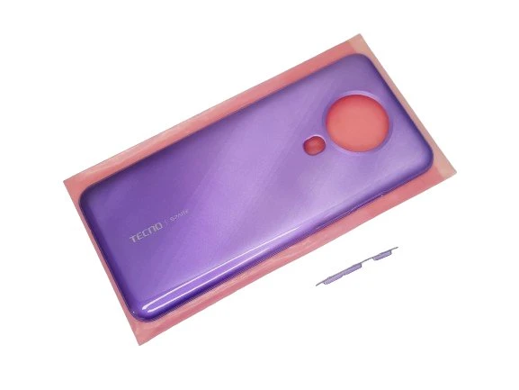 Tkgz Tecno Spark 6 (KE7) KASA Arka Pil Batarya Kapağı MOR ürün görseli 1