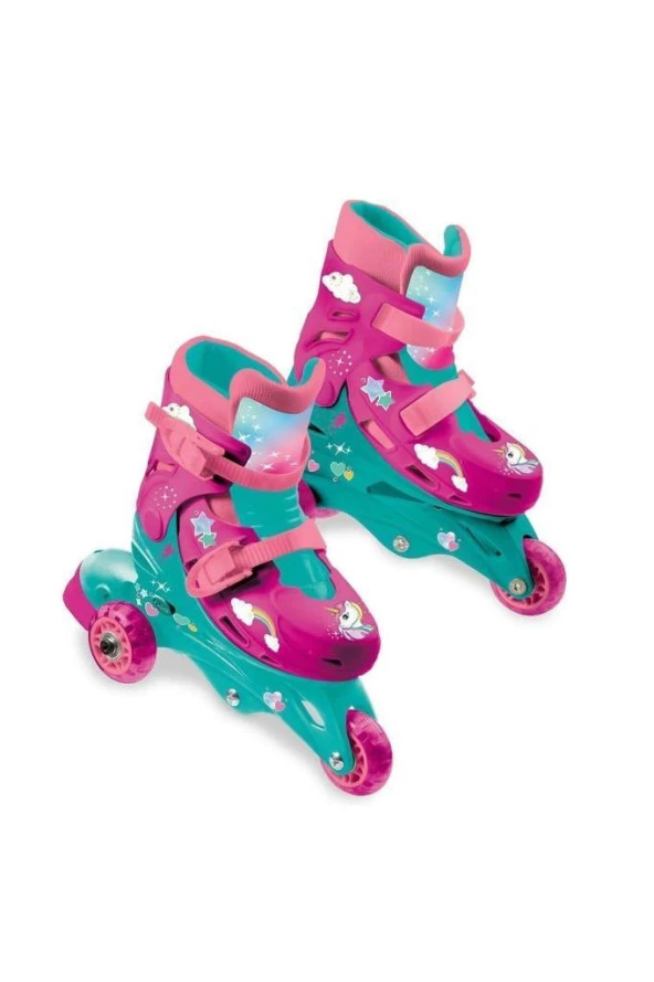 Sunman Unicorn Desenli Inline 3 Tekerlekli Paten 28513 ürün görseli 1