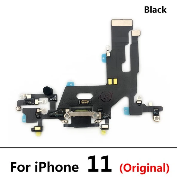 Tkgz İPhone 11 FULL Şarj Soketi (SİYAH) ürün görseli 1