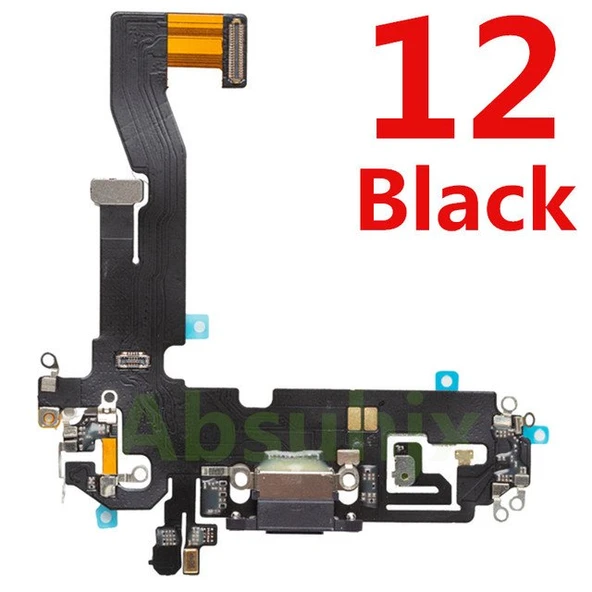 Tkgz İPhone 12 FULL Şarj Soketi (SİYAH) ürün görseli 1