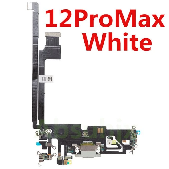 Tkgz İPhone 12 PRO MAX FULL Şarj Soketi (BEYAZ) ürün görseli 1