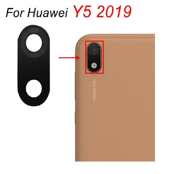 Tkgz - Y5 2019 Arka Kamera Camı Lens Yapışkanlı ürün görseli 1